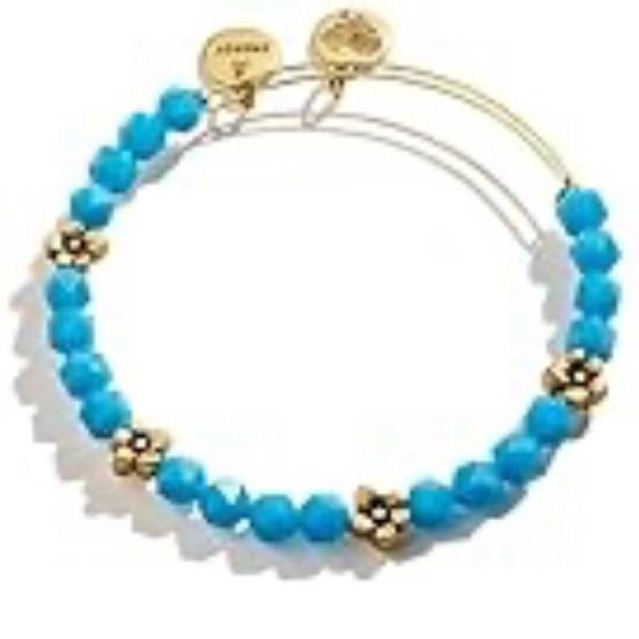 Alex & Ani Create Chain Clasp Bracelet With Slider Charms Expandable Bracelets - Picture 7 of 17